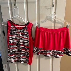 Tail brand tennis skirt and top